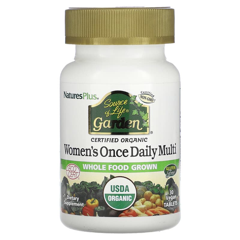 NaturesPlus Source of Life Garden Women's Once Daily Multi 30 Vegan Tablets 97467307476