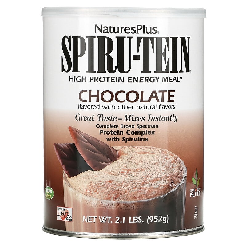 NaturesPlus Spiru-Tein High Protein Energy Meal Chocolate 2.1 lbs. (952 g) 97467045712