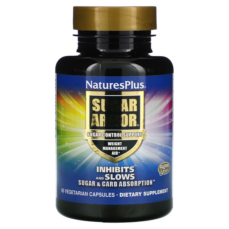 NaturesPlus Sugar Armor Sugar Control Support 60 Vegetarian Capsules 97467047136