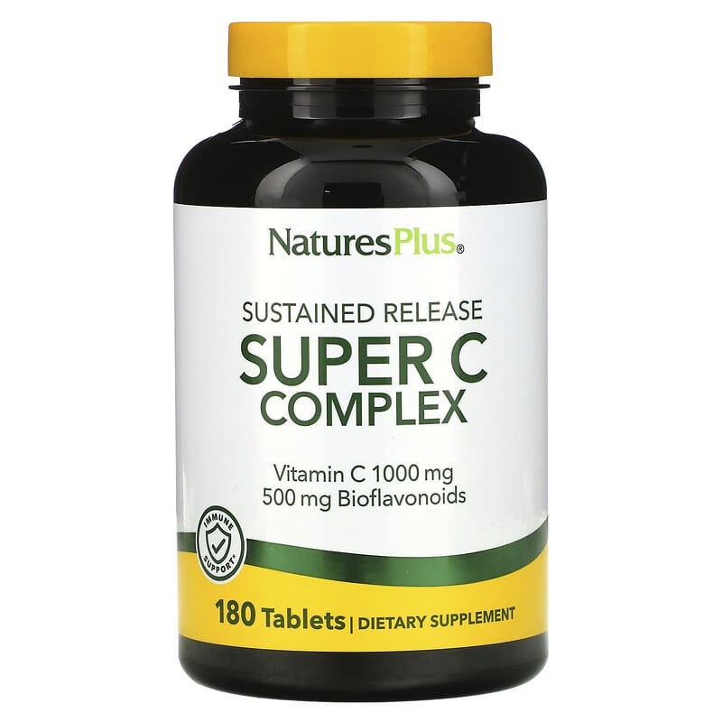 NaturesPlus Sustained Release Super C Complex 180 Tablets 97467024816