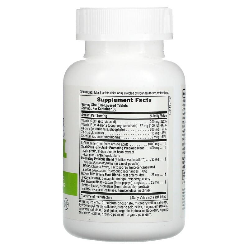 NaturesPlus, Total Digestive Wellness, GI Natural, 90 Bi-Layered Tablets 97467043862