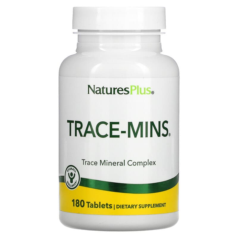 NaturesPlus Trace-Mins Trace Mineral Complex 180 Tablets 97467035607