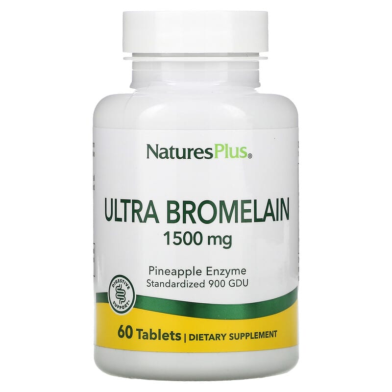 NaturesPlus Ultra Bromelain 1500 mg 60 Tablets 97467044067