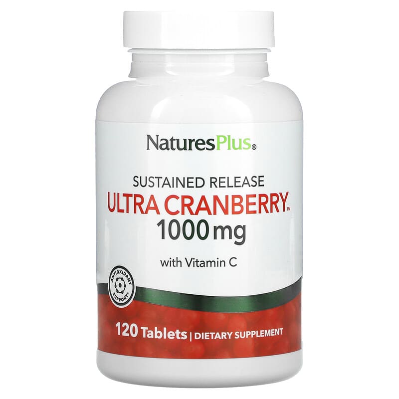 NaturesPlus Ultra Cranberry Sustained Release 1,000 mg 120 Tablets 97467039520