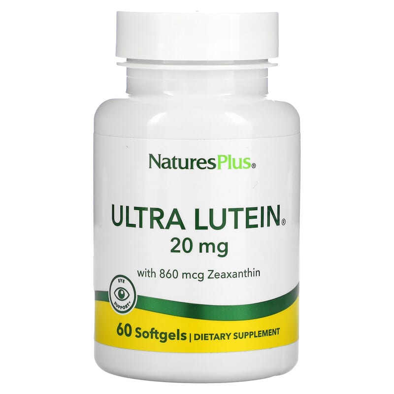 NaturesPlus Ultra Lutein with Zeaxanthin 20 mg 60 Softgels 97467492653