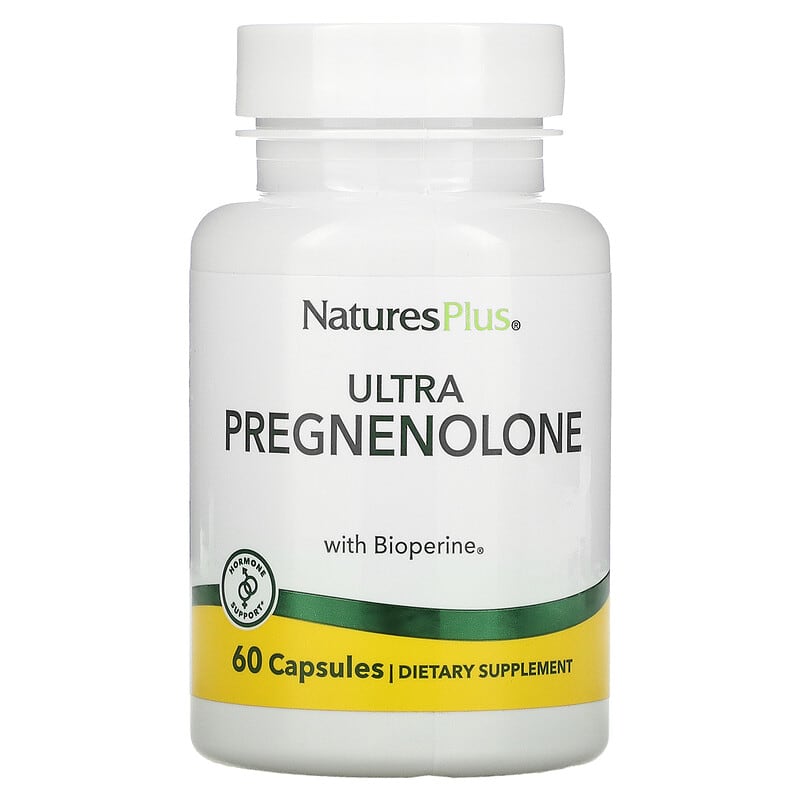 NaturesPlus Ultra Pregnenolone with Bioperine 60 Capsules 97467496941