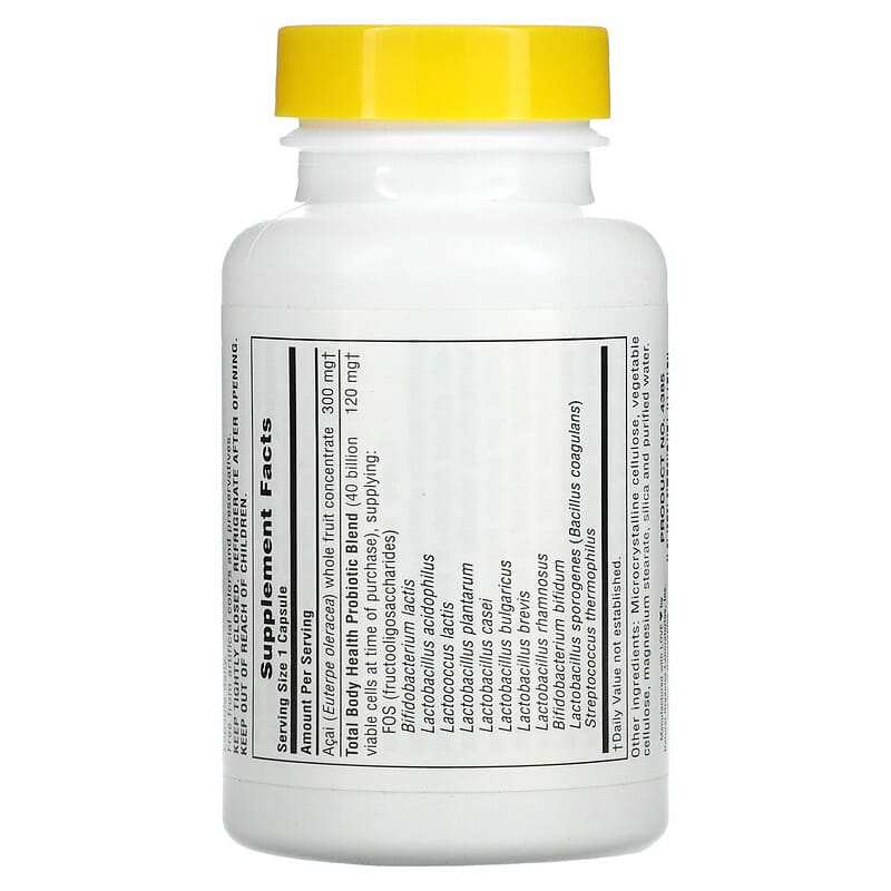 NaturesPlus, Ultra Probiotics, Maximum Strength, 40 Billion, 60 Vegetarian Capsules 97467043855