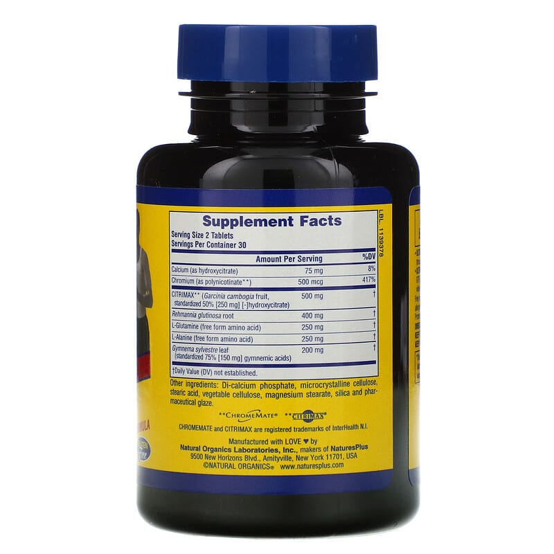 NaturesPlus, Ultra Sugar Control, Ultimate Dieter's Companion, 60 Tablets 97467047099