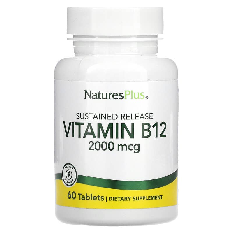 NaturesPlus Vitamin B12 2,000 mcg 60 Tablets 97467017306