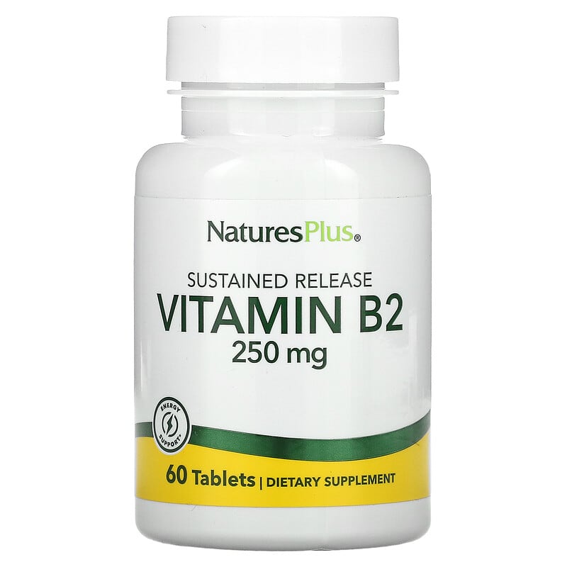 NaturesPlus Vitamin B2 250 mg 60 Tablets 97467016354