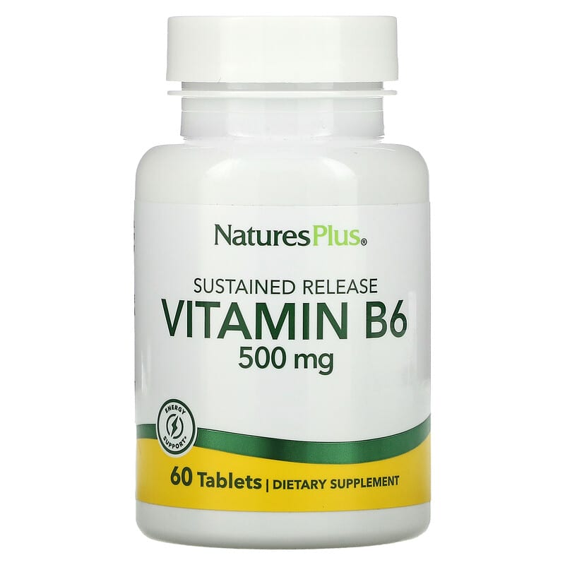 NaturesPlus Vitamin B6 Sustained Release 500 mg 60 Tablets 97467016651