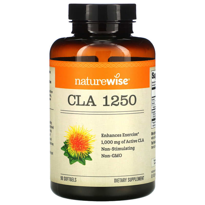 NatureWise CLA 1250 1,000 mg 90 Softgels 858081006066