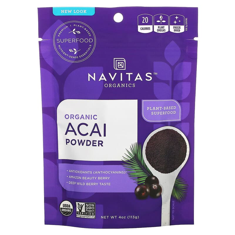 Navitas Organics Organic Acai Powder 4 oz (113 g) 858847000291