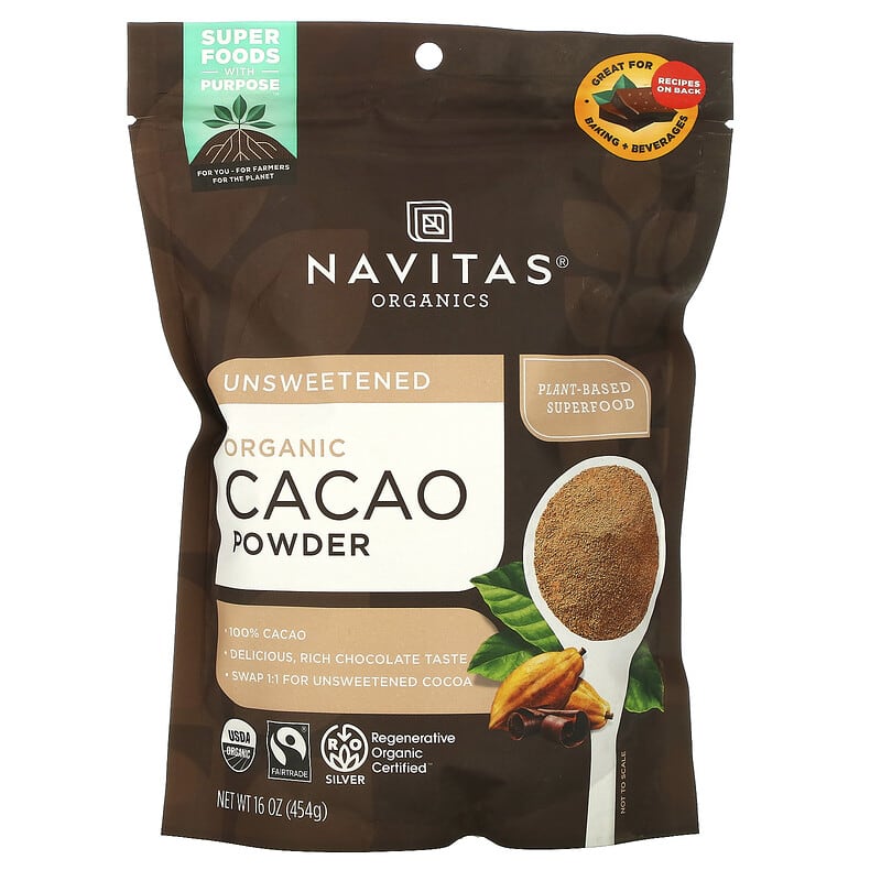 Navitas Organics Organic Cacao Powder 16 oz (454 g) 858847000840