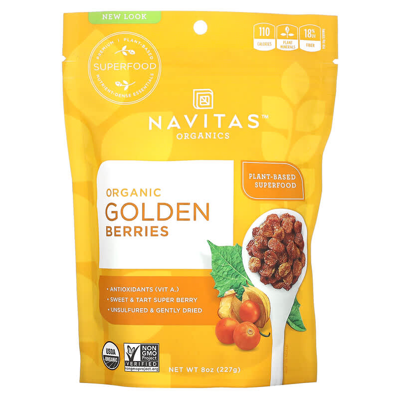 Navitas Organics Organic Golden Berries 8 oz (227 g) 858847000895