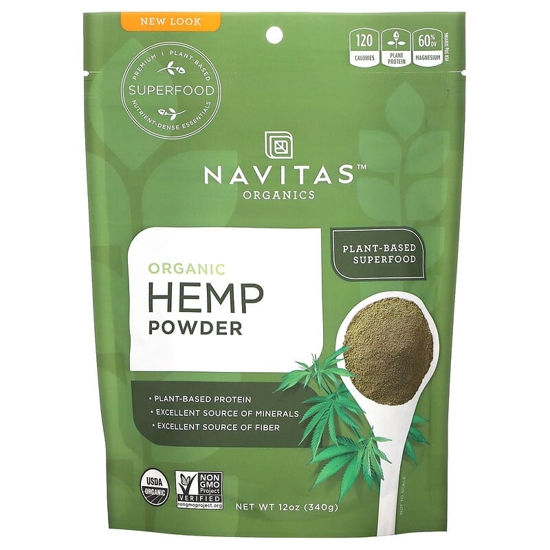 Navitas Organics Organic Hemp Powder 12 oz (340 g) 858847000420