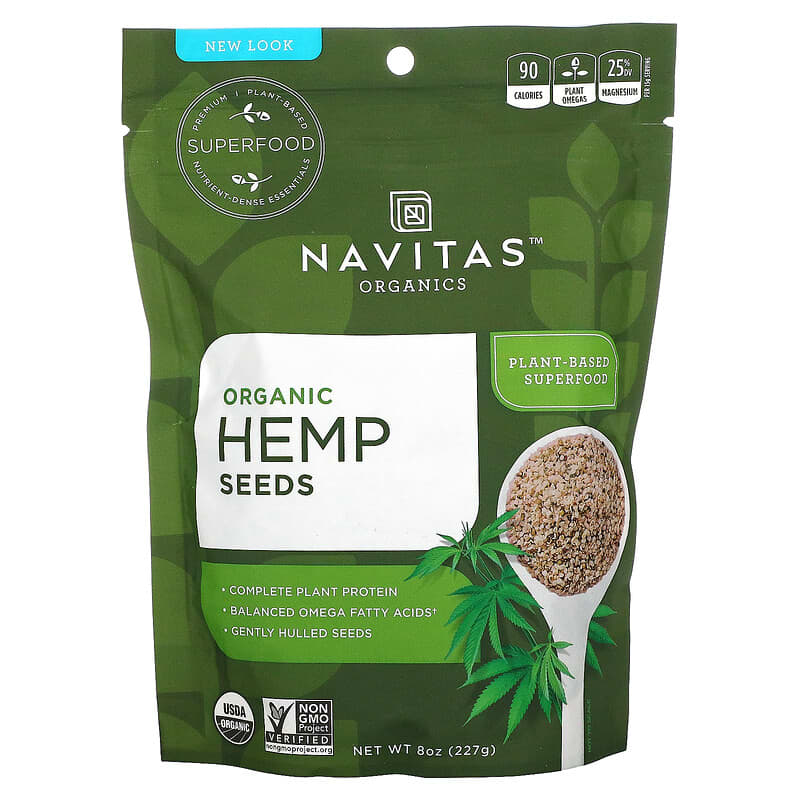 Navitas Organics Organic Hemp Seeds 8 oz (227 g) 858847000147