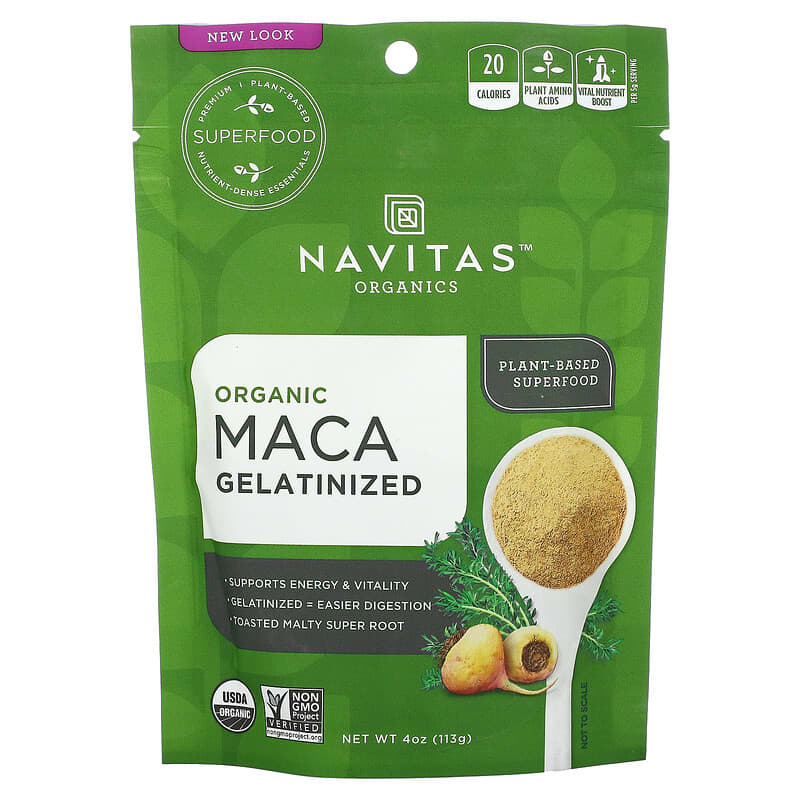 Navitas Organics Organic Maca Gelatinized 4 oz (113 g) 811961020224