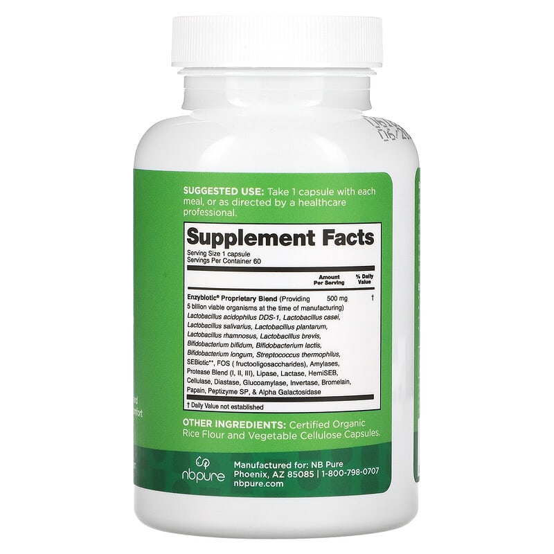 NB Pure, Enzybiotic , 60 Capsules 13886030306