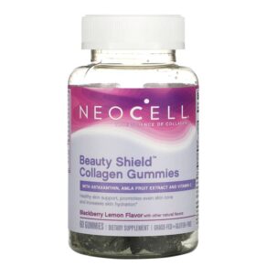 NeoCell Beauty Shield Collagen Gummies Blackberry Lemon 60 Gummies 16185130784
