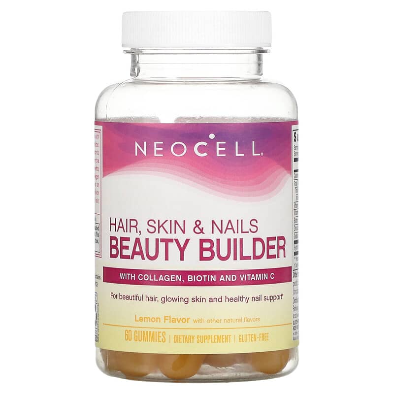 NeoCell Hair Skin & Nails Beauty Builder Lemon 60 Gummies 16185132665