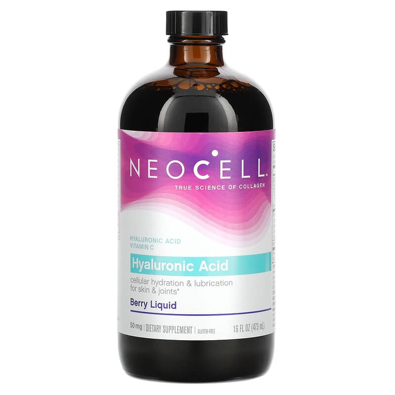 NeoCell Hyaluronic Acid Berry Liquid 50 mg 16 fl oz (473 ml) 16185096653