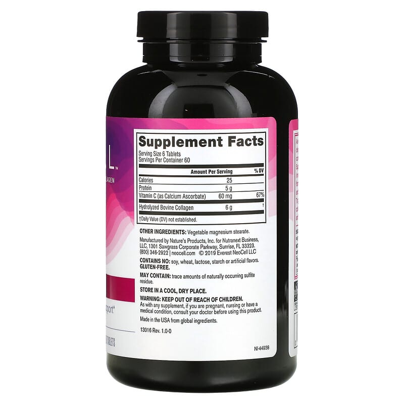 NeoCell, Super Collagen + C, Collagen Type 1 & 3, 360 Tablets 16185130166