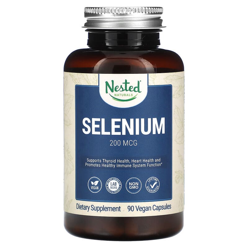 Nested Naturals Selenium 200 mcg 90 Vegan Capsules 852446007378