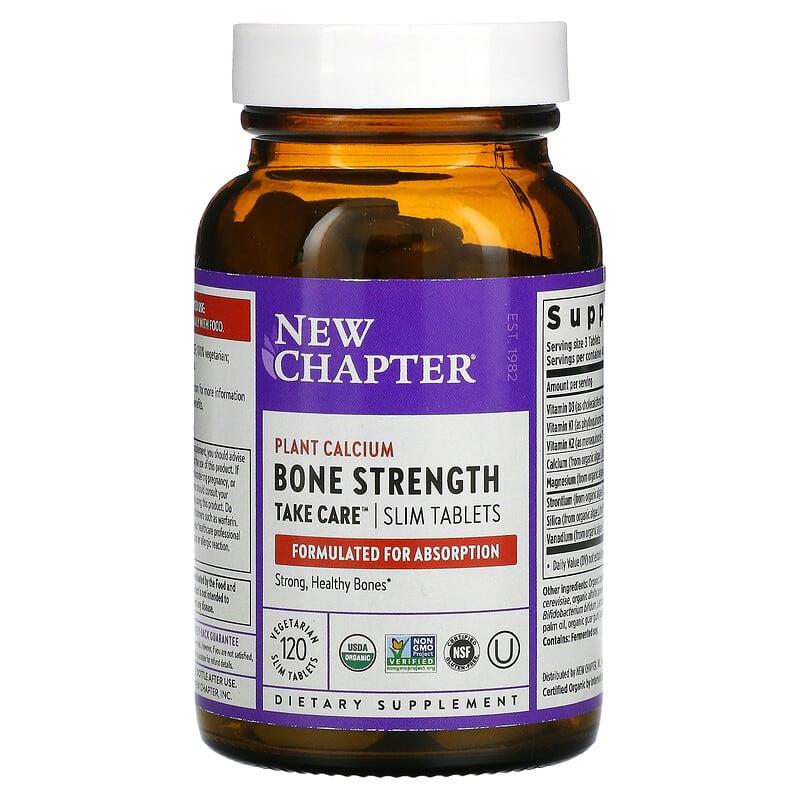 New Chapter, Bone Strength Take Care, 120 Vegetarian Slim Tablets 727783004086