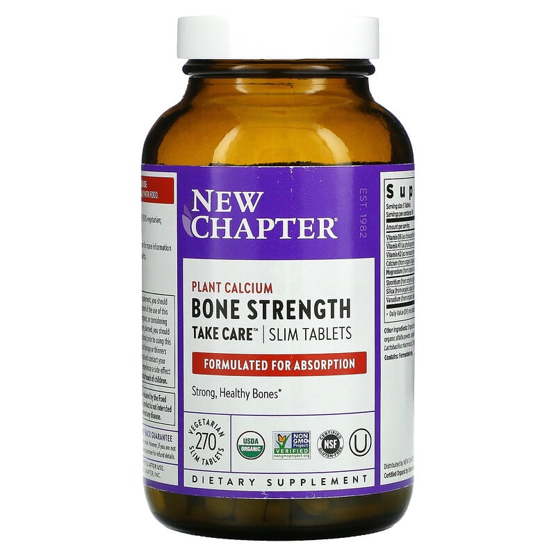 New Chapter, Bone Strength Take Care, 270 Vegetarian Slim Tablets 727783901941