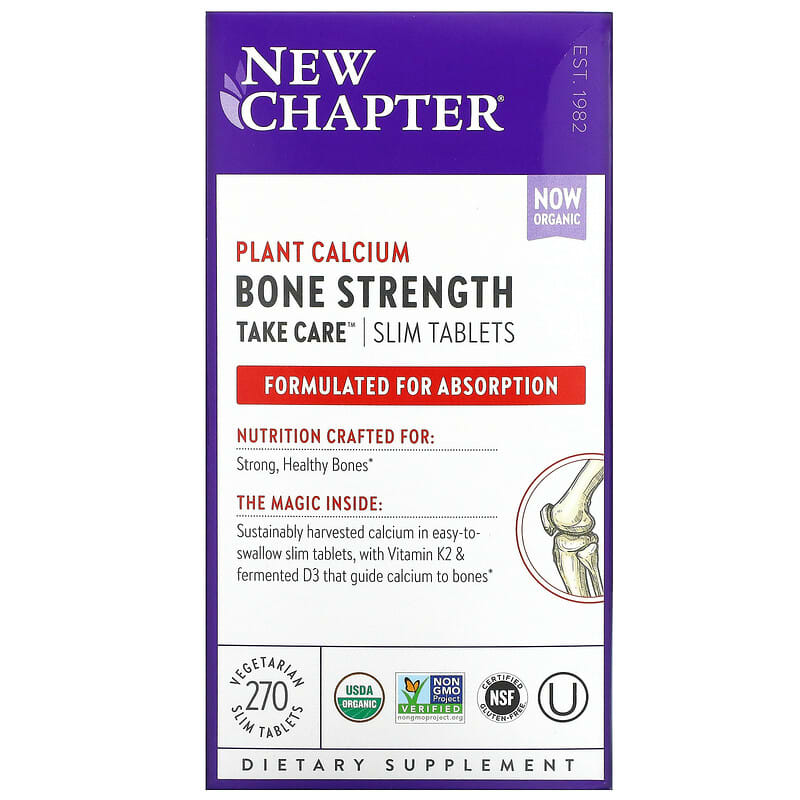 New Chapter Bone Strength Take Care 270 Vegetarian Slim Tablets 727783901941