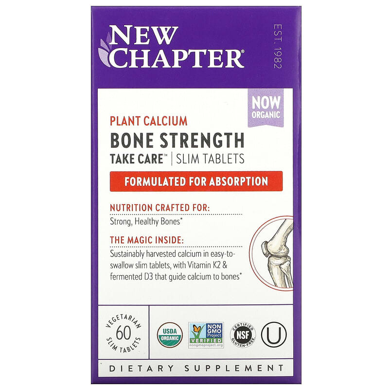 New Chapter Bone Strength Take Care 60 Vegetarian Slim Tablets 727783004079