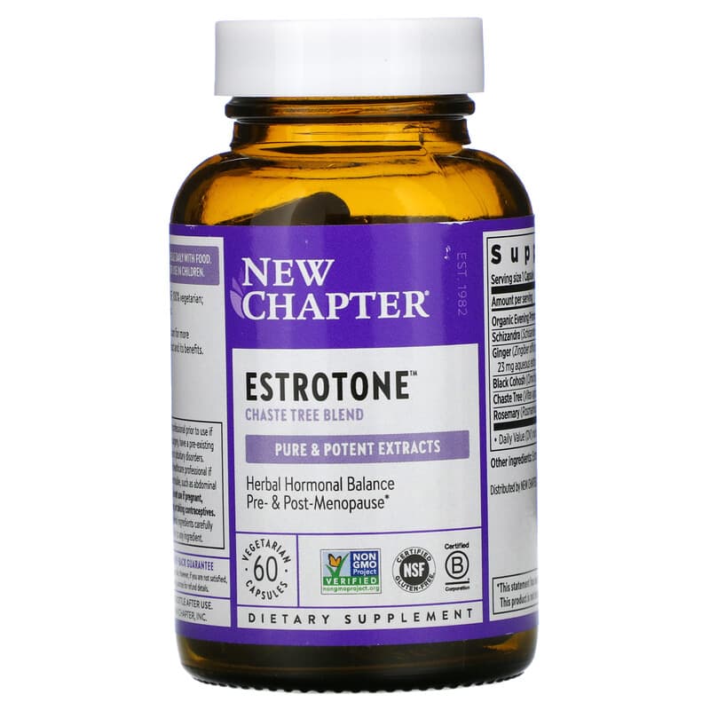 New Chapter, Estrotone, 60 Vegetarian Capsules 727783900661