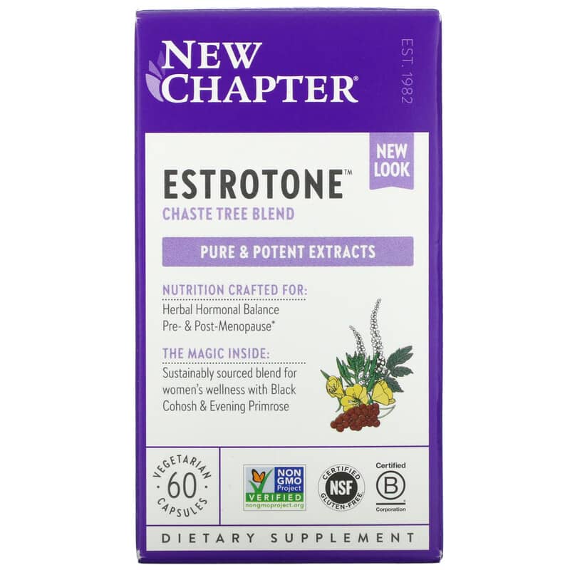 New Chapter Estrotone 60 Vegetarian Capsules 727783900661