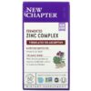New Chapter Fermented Zinc Complex 60 Vegetarian Tablets 727783006455