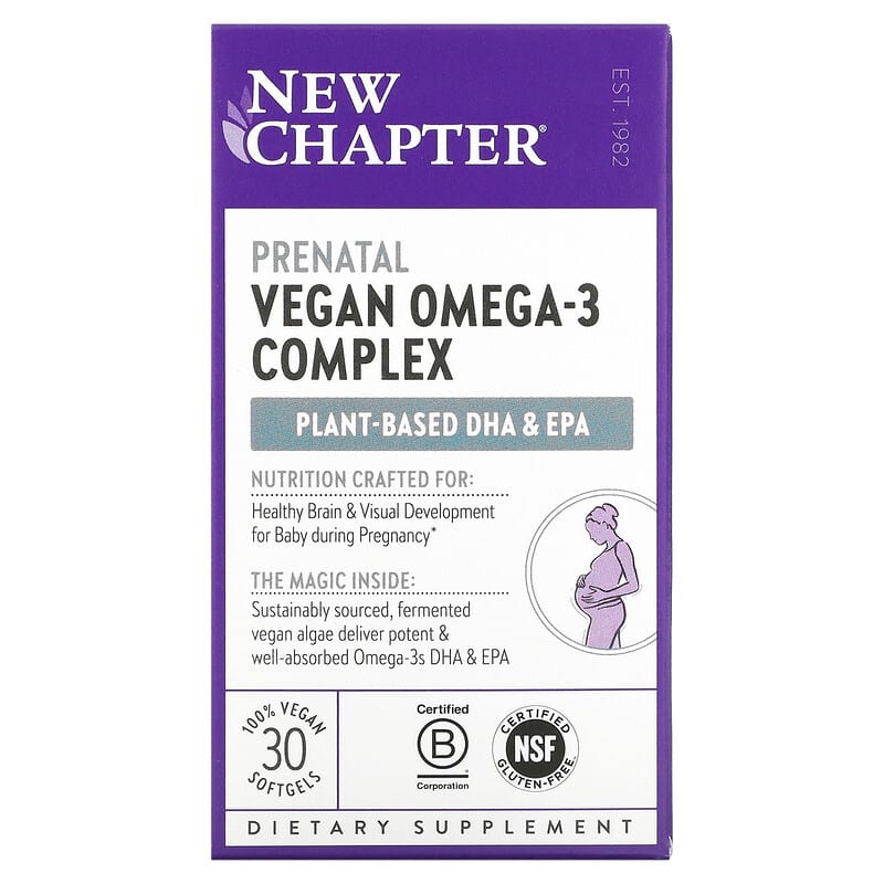 New Chapter Prenatal Vegan Omega-3 Complex 30 Vegan Softgels 727783903686
