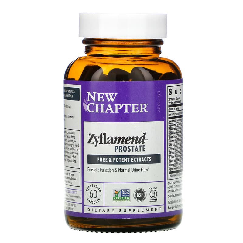 New Chapter, Zyflamend Prostate, 60 Vegetarian Capsules 727783900920