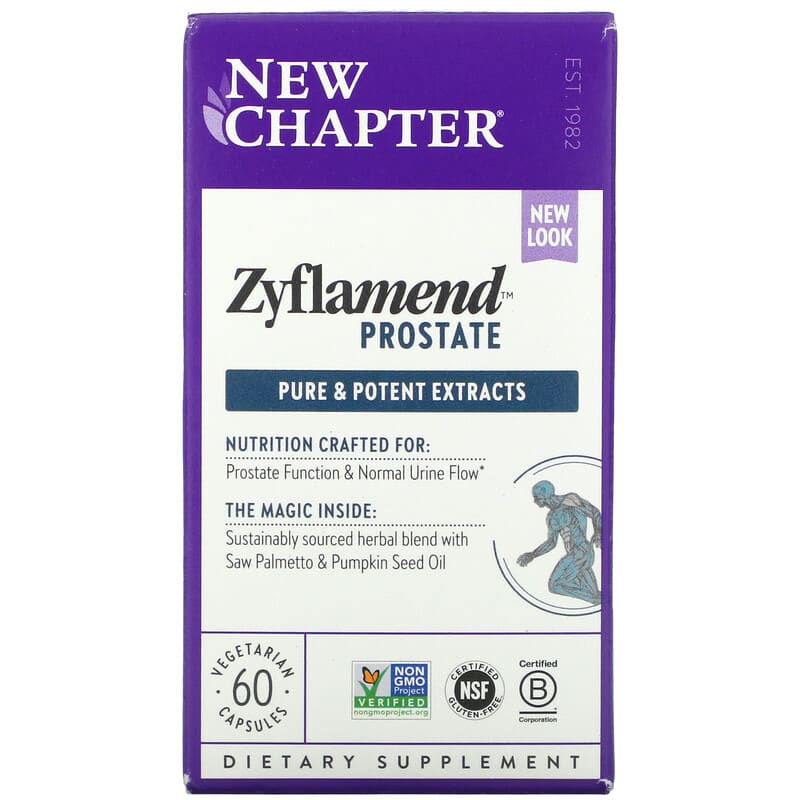 New Chapter Zyflamend Prostate 60 Vegetarian Capsules 727783900920