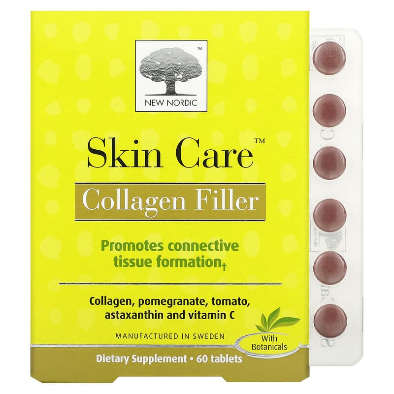 New Nordic US Inc Skin Care Collagen Filler 60 Tablets 741805919707
