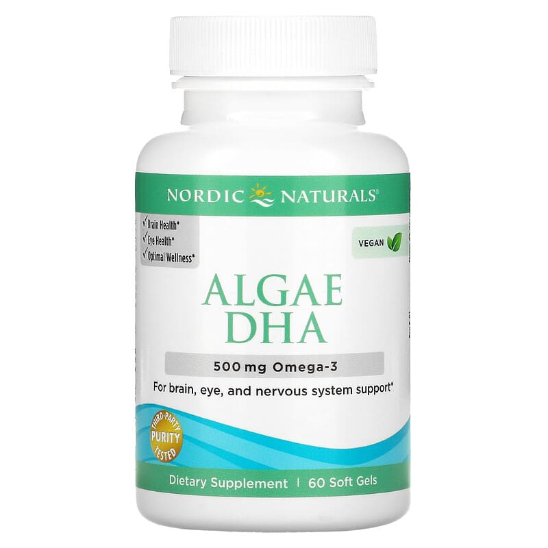 Nordic Naturals, Algae DHA, 60 Soft Gels 768990016042