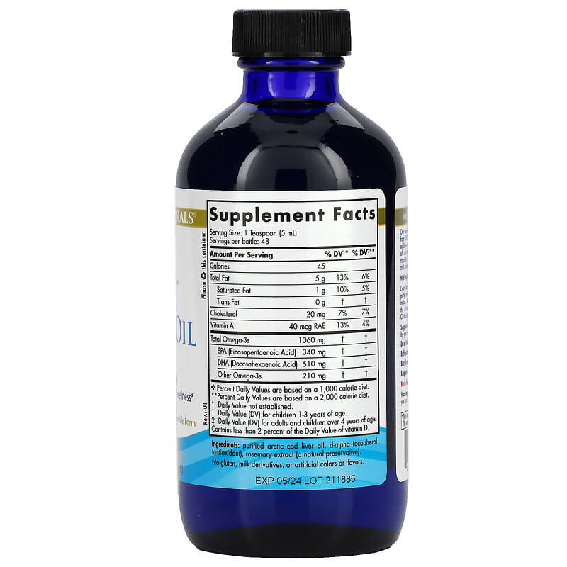 Nordic Naturals, Arctic Cod Liver Oil, 8 fl oz (237 ml) 768990537851