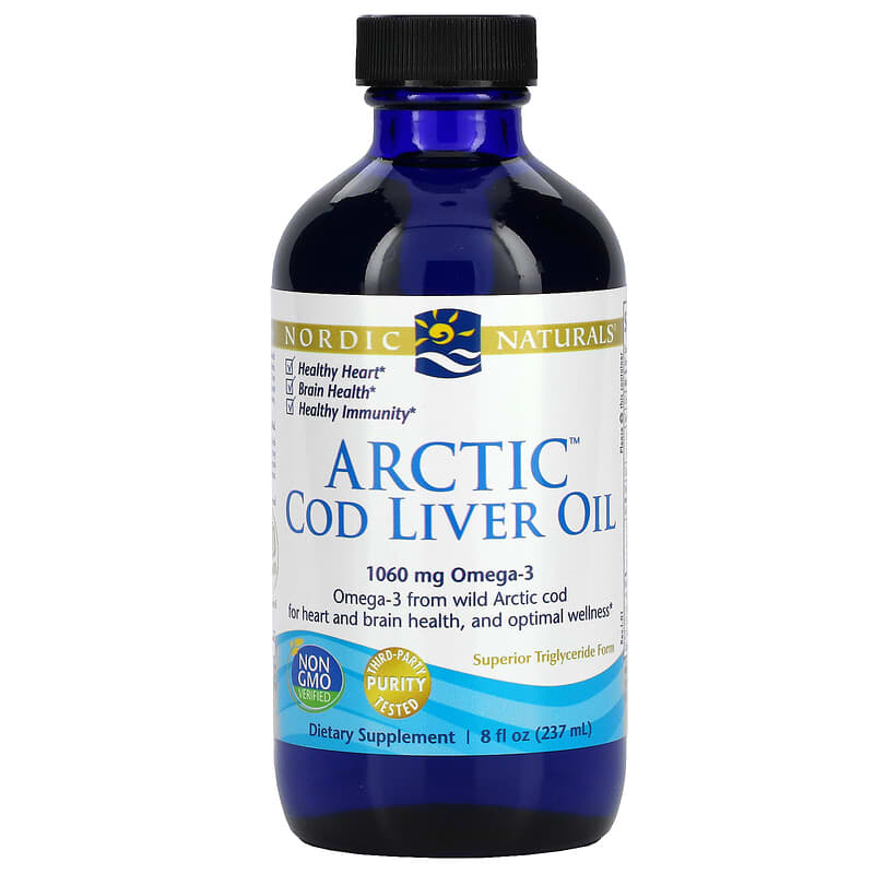Nordic Naturals Arctic Cod Liver Oil 8 fl oz (237 ml) 768990537851