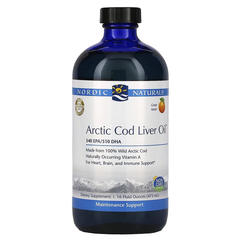 Nordic Naturals Arctic Cod Liver Oil Orange 16 fl oz (473 ml) 768990547867