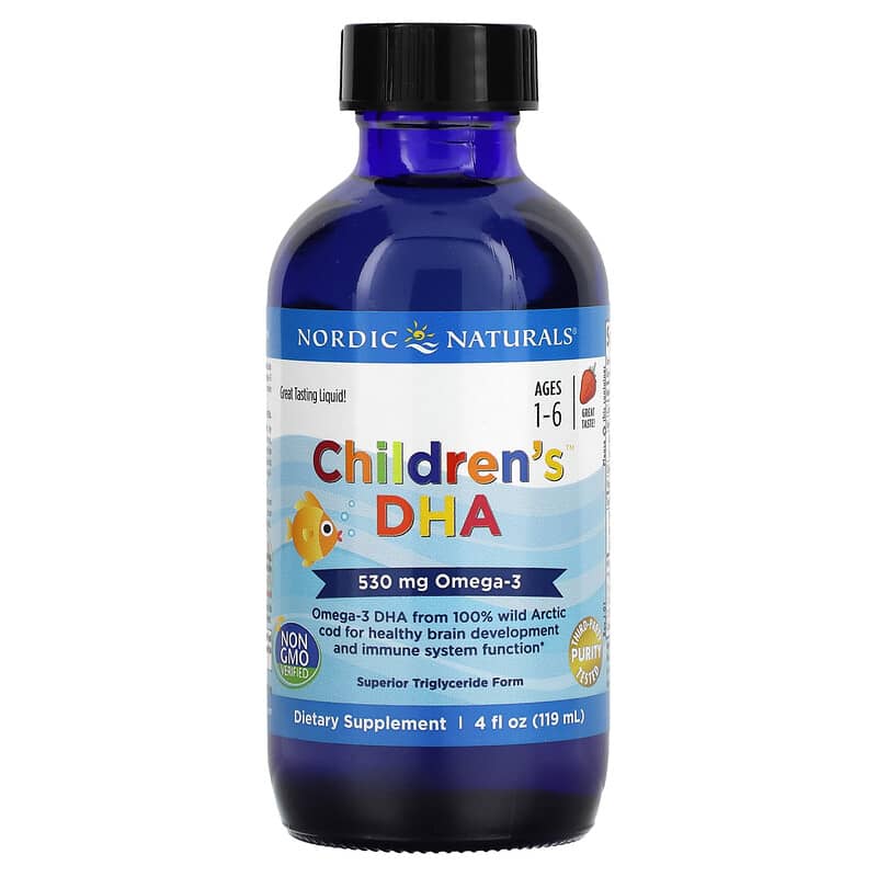 Nordic Naturals Children's DHA Ages 1-6 Strawberry 530 mg 4 fl oz (119 ml) 768990567803