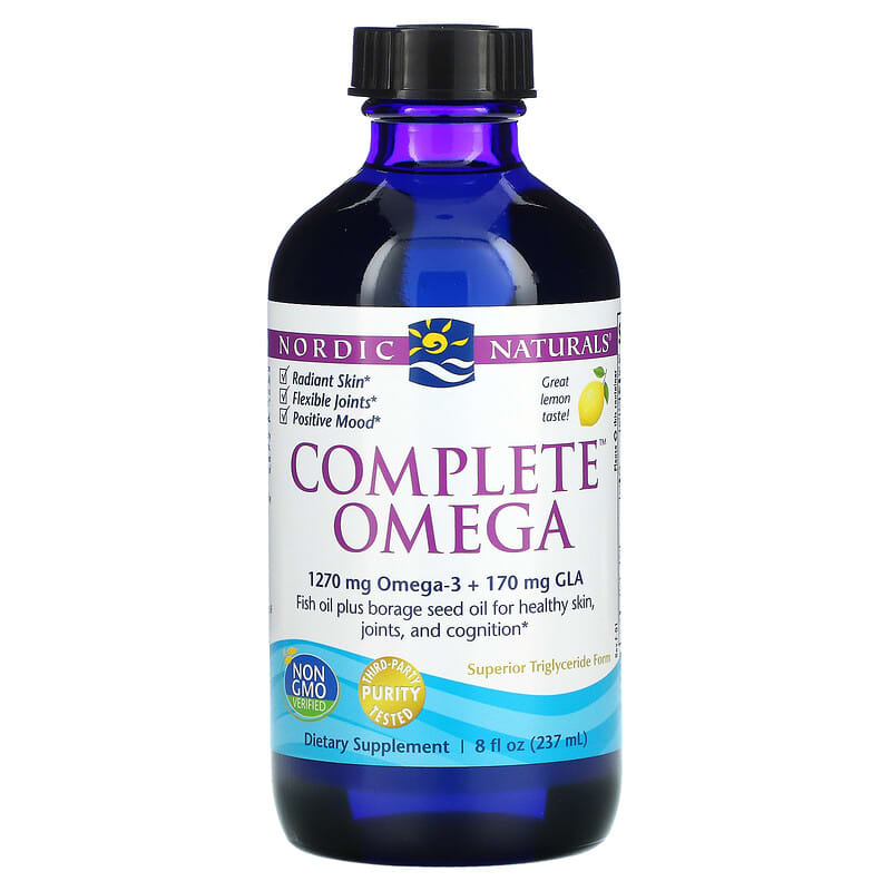 Nordic Naturals Complete Omega Lemon 8 fl oz (237 ml) 768990027734