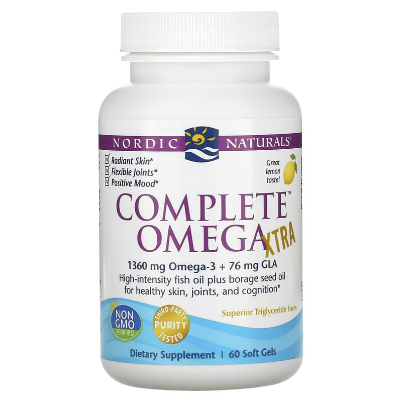 Nordic Naturals, Complete Omega Xtra, Lemon, 680 mg, 60 Soft Gels 768990018015