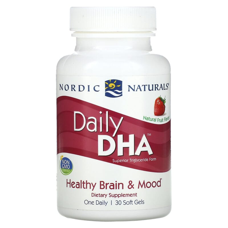 Nordic Naturals Daily DHA Natural Fruit  30 Soft Gels 768990018169