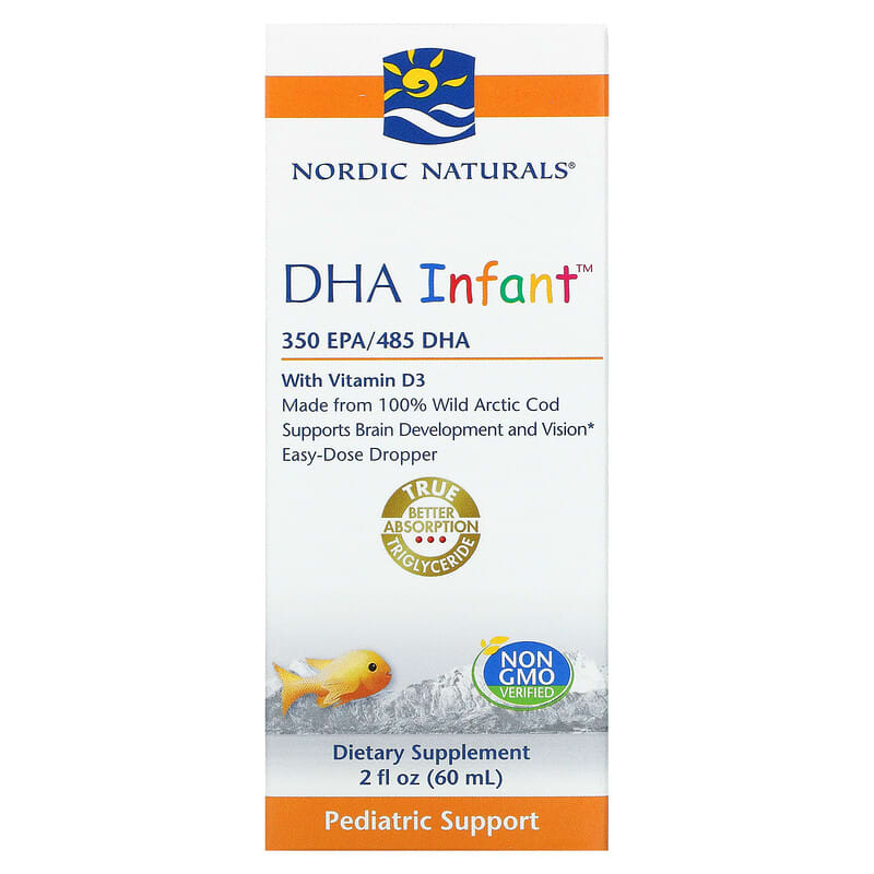 Nordic Naturals DHA Infant with Vitamin D3 2 fl oz (60 ml) 768990537882