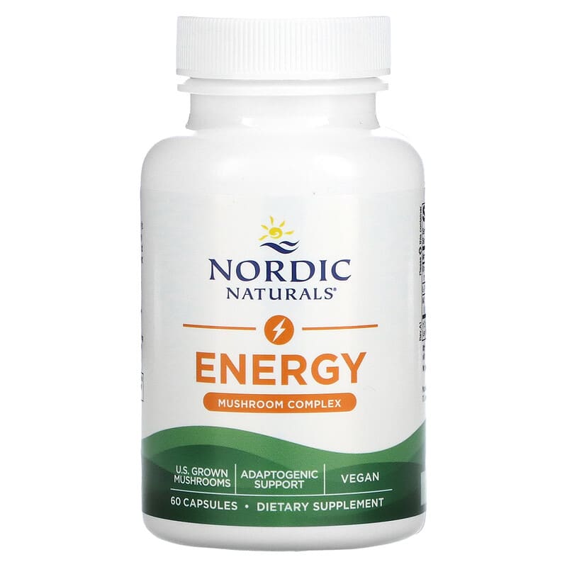 Nordic Naturals, Energy Mushroom Complex, 60 Capsules 768990015724