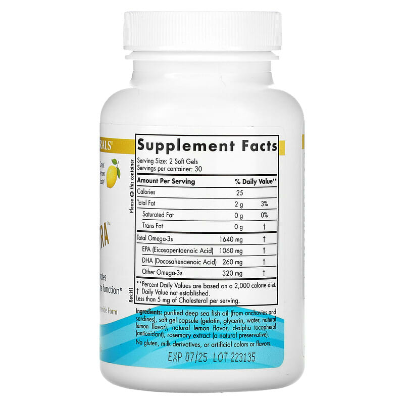 Nordic Naturals, EPA Xtra, Lemon, 60 Soft Gels 768990017513